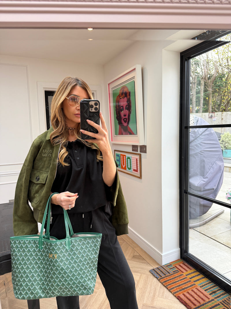 JOANNA COLLAR TROUSER SET BLACK