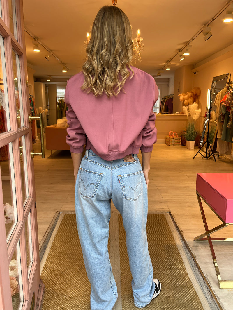 CARA BOMBER JACKET BLUSH