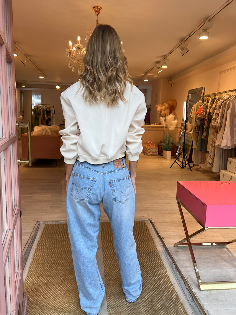 PRE ORDER CARA BOMBER JACKET CREAM