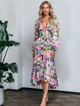 EBA. BEGONIA FLORAL DRESS