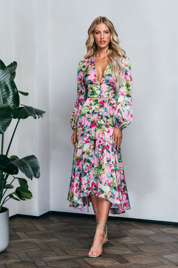 EBA. BEGONIA FLORAL DRESS