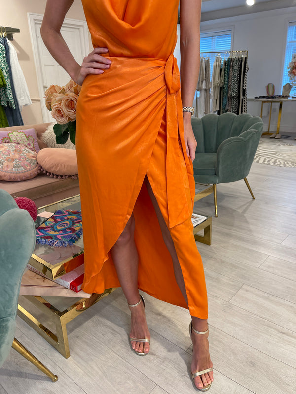 EBA. LUCIA ORANGE SKIRT